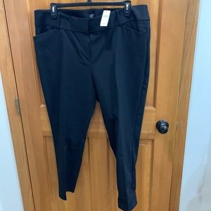 NWT LOFT black pants. Size 18